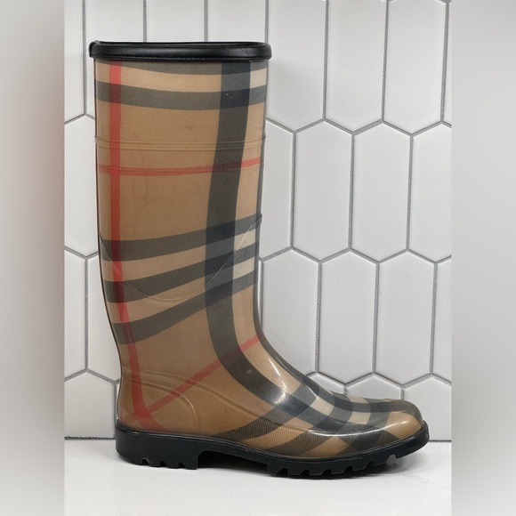 Burberry house check tall rain boot - Picture 6 of 10